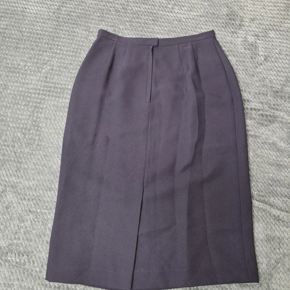 Albert Nipon Plum Purple Skirt Suit Set‎ 3 Pc, Sz 6, Corpcore Career Office, EUC